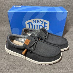 Hey Dude Wally Corduroy Charcoal NEW